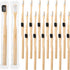 Sieral 24 Pcs Toothbrushes Extra Soft Bristles Wooden Bamboo Toothbrush 20000 Soft Natural Bristle Toothbrush for Kids Adults Home Travel Individu...