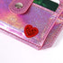 Fida&Moon Glitter Girl Small Wallet RFID Blocking Coin Purse Clip Card Holder (Glitter Pink)...