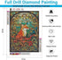 AIBOERL Diamond Painting Kits, foxes 5D DIY Full Drill Diamond Art Painting Kits for Adults, Seaside Diamond Painting Gem Art Craft for Home Wall ...