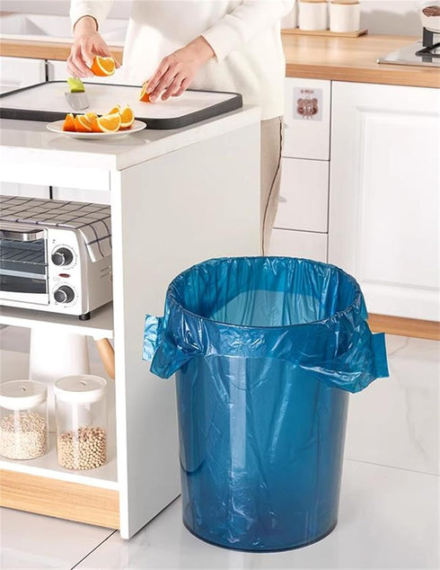 2-3 Gallon Tear-Free Small Trash Bags with handles Garbage Bags Separated Unscented for Bathroom Kitchen (150)...