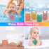 Gigilli Baby Bath Toys, Squeezable Silicone Bath Toys Water Table Spray Toys for Toddlers 6-12-18 Months, Non-Toxic Bathtub Toys for Infants Kids ...