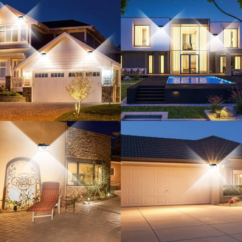 TWINSLUXES Solar Outdoor Lights, 3 Lighting Modes Solar Motion Sensor Security Lights, Solar Flood Lights 270°Wide Angle, IP65 Solar Wall Lights,S...