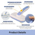 AIITLE Self-Cleaning Slicker Brush for Dogs, Cats - Shedding and Grooming Tool for Pets - Remove Loose Hair, Fur, Tangled Hair, Knots for Large Me...