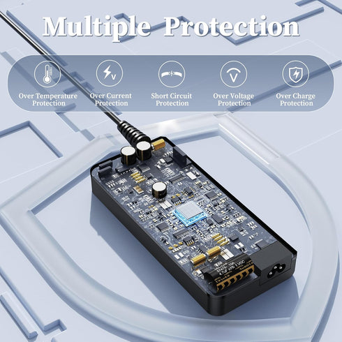 12V 4A Power Supply for Snailax for Nekteck for Comfier for Shiatsu Neck and Back Massager Adapter, 2.3M Power Cable, CF-2206N,CF-2309A,CF-2307A,C...