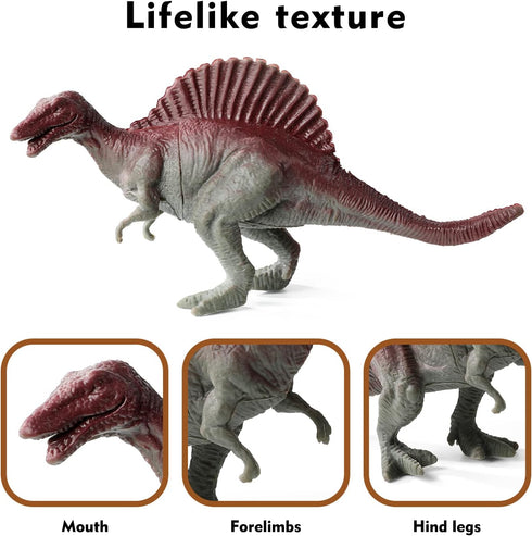 12Pack Educational Realistic Dinosaur Figure Toys for Toddler 6'' to 7" Large Size Dinosaur Playset Gift for Kids, Boys, and Girls Children's Birt...