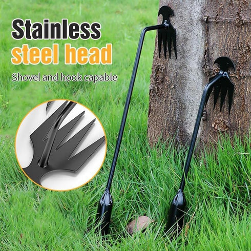 Weeding Artifact Uprooting Weeding Tool, Weed Puller Tool Garden Weed Pulling Tool 4 Teeth Manganese Steel, for Vegetable Gardening Backyard Farm ...