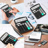 YOUHO Calculator, 12-bit Solar Battery Dual Power Standard Function Electronic Calculator with Large LCD Display Office Calculator Black(NO Batter...
