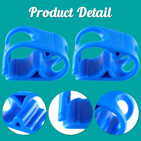 5 Pcs Plastic Tubing Clamps, 1/4" - 1/2" Tube O.D. Adjustable Tube Clamp Shut Off Hose Clamp, Laboratory Pinch Valve Flow Control Hose Clamp?Blue?...