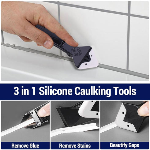 Grout Repair Kit - 180g Tile Grout Paint Filler Tube & Caulk Tool, Grout Filler for Bathroom, Kitchen Porcelain Floors, Repair, Renew & Fill Tile ...