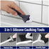 Grout Repair Kit - 180g Tile Grout Paint Filler Tube & Caulk Tool, Grout Filler for Bathroom, Kitchen Porcelain Floors, Repair, Renew & Fill Tile ...