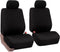 FH Group Car Seat Covers Front Set in Cloth - Car Seat Covers for Low Back Car Seats with Removable Headrest,Universal Fit,Automotive SeatCovers,W...