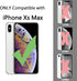 TENOC Phone Case Compatible with iPhone Xs Max, Gray Case Clear Shockproof Protective Bumper Slim Cover for 6.5 Inch...