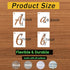 1 Inch Letter Stencils Kits, 66 Pcs Calligraphy Alphabet Stencils and Number Stencils for Painting on Wood, Cursive Lettering Stencil Upper and Lo...