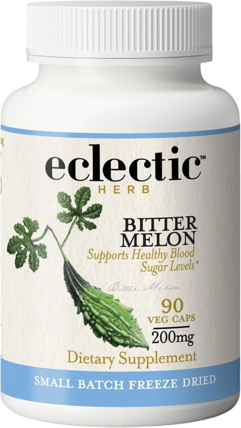 ECLECTIC INSTITUTE Raw Fresh Freeze-Dried Non-GMO Bitter Melon | 90 CT (200 mg)...