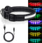 Light Up Dog Collars,Safety LED Dog Collars USB Rechargeable 7 Changing Colors Glow in The Dark Dog Walking Light,Neon Adjustable Safety Buckle Li...
