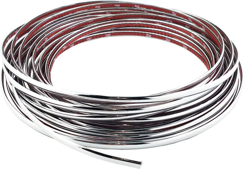 Lunsom Custom Most Chrome Plated Decoration Trim Strip Line, Car Door Fender Interior DIY Moulding Trimming Strip for Most Vehicle (12M x 6MM)...