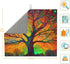 Tree of Life Colorful Leaves Dish Drying Mat for Countertops 18x16 Inches, Dish Drainer Protector Pad with Hanging Loop for Home Kitchen...
