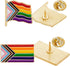 24 Pieces Gay Pride Pins Rainbow Flag LGBTQ Enamel Lapel Pin Brooches Decoration for Lesbian Transgender Gay Activities Clothes Bag Decor Birthday...