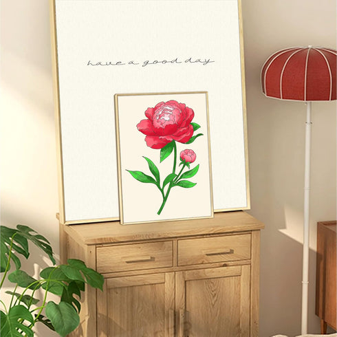 2 Pack 8x10 Pre Drawn Canvas Painting Kit, Beautiful Peony Flower Vase Paint Party Kits for Kids and Adults, Easy DIY Acrylic Painting on Canvas...