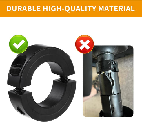 2Packs Fix Sinking Office Chair, Steel Gas Lift Cylinder Clamp Holder, Office Chair Saver Kit Adjust Chair Height and Stop Sinking without Cylinde...