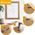 100 Pcs Frame Picture Turn Button Fasteners Set Picture Frame Backing Clips Black Hardware Backing Clips with Screws for Hanging Pictures, Photos...
