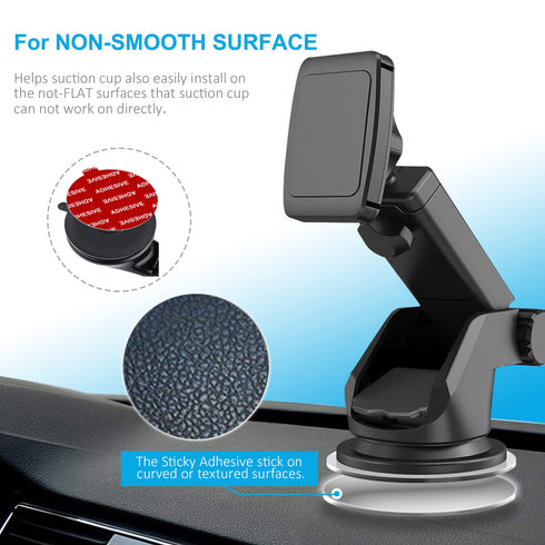 Dashboard Pad Mounting Disk Sticky Adhesive Replacement Kit, PKYAA 6pcs 2.1"(53mm) Circle Heat Resistant Double-Sided Stickers for Suction Cup Car...