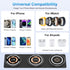 Magnetic Wireless Charger for iPhone,Foldable 3 in 1 Charging Station,Mag-Safe Travel Wireless Charger for iPhone 15 14 13 12 Pro/Pro Max/Plus,iWa...