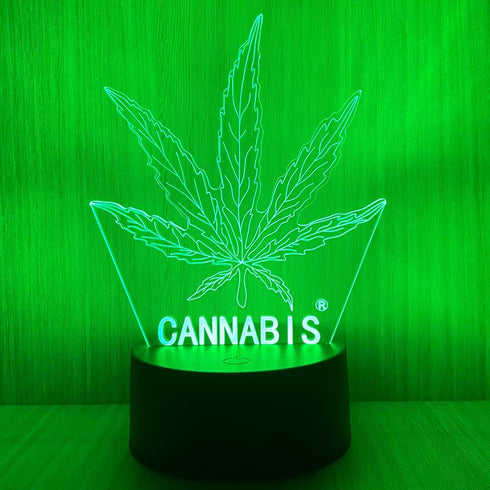 420 Leaf 3D LED Table Lamp Night Light Optical Visual Illusion Home Decor Lighting...