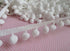 YYCRAFT 10 Yards Ball Fringe 1" Wide Pom Pom Trim Ribbon Sewing-White...