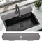 30 Inch Sink Splash Guard, Large Size Kitchen Sink Splash Guard, Longer Silicone Faucet Handle Drip Catcher Tray for Kitchen Countertop, Bathroom,...
