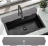 30 Inch Sink Splash Guard, Large Size Kitchen Sink Splash Guard, Longer Silicone Faucet Handle Drip Catcher Tray for Kitchen Countertop, Bathroom,...