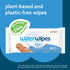 WaterWipes Plastic-Free Original 99.9% Water Based Wipes, Unscented & Hypoallergenic for Sensitive Skin, 60 Count (1 pack)...