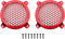 4Inch Grill Cover DGZZI 2PCS 4inch Red Round ABS Plastic Mesh Grilles Car Audio Speaker Covers Woofer Subwoofer Grill...