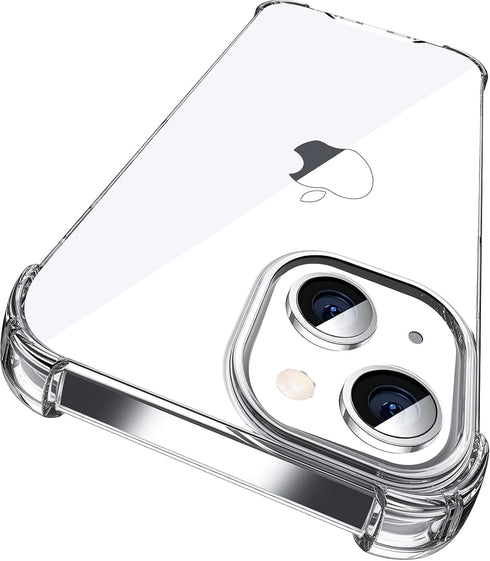 ORIbox for iPhone 14 Case for iPhone 13 Case Clear,with 4 Corners Shockproof Protection,iPhone 14/13 Clear Case for Women Men Girls Boys Kids,Case...