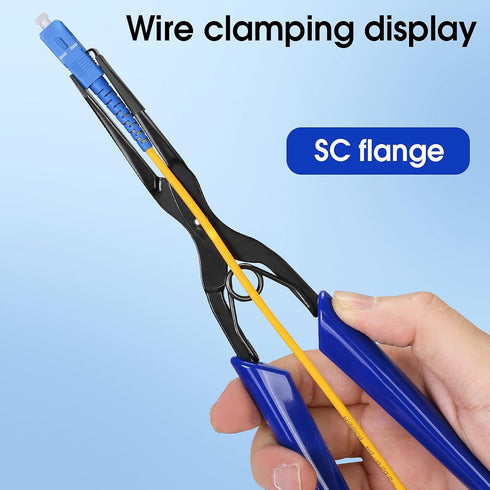 Optical Fiber Pliers Flange Fiber Optic Flange Clamp Efficient Fiber Connector Insertion and Removal Tool Fiber Flange Long Nose Pliers for SC and...