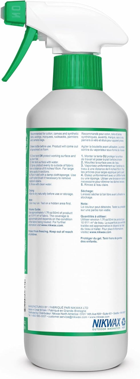Nikwax Tent & Gear SolarWash, Cleaning, Waterproofing and UV Protector, Cleaner, Maintenance, Restores DWR Water Repellency on Outdoor Gear, Rain ...