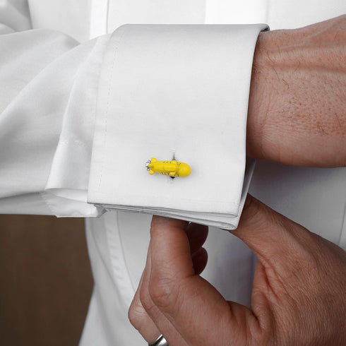 Yellow Submarine Cufflinks For Men With Gift Box....