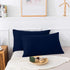 DAN RIVER 100% Organic Cotton Jersey Queen Pillowcases Set of 2, 145 GSM Pillow Cases Standard Size, Crisp, Breathable Jersey Cooling Pillow Cases...