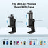 6amLifestyle Cell Phone Tripod Mount Adapter with Tripod Ball Head 360° Rotatable for Universal Smartphone Samsung Galaxy iPhone Holder for Tripod...