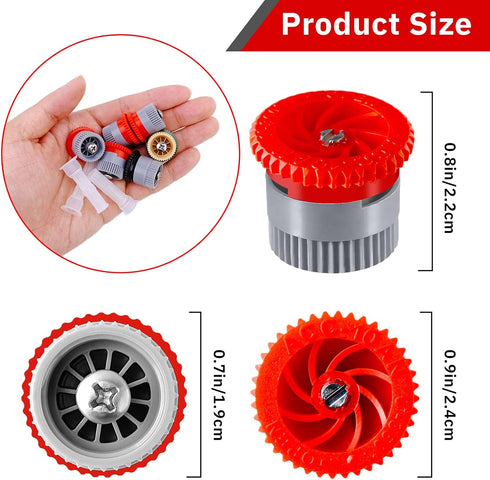 24 Pieces Variable Arc Nozzle, Replacement Pop-up Sprinkler Heads Compatible with Most of Adjustable Pop Up Sprinklers Spray Head for Garden Lawn ...