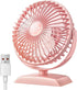 USB Desk Fan, Mini Fan but Powerful, Portable USB Fan with 3 Speeds, Quiet Table Personal Fan, 360°Rotate Coolness, Small Table Fan for Home,Offic...