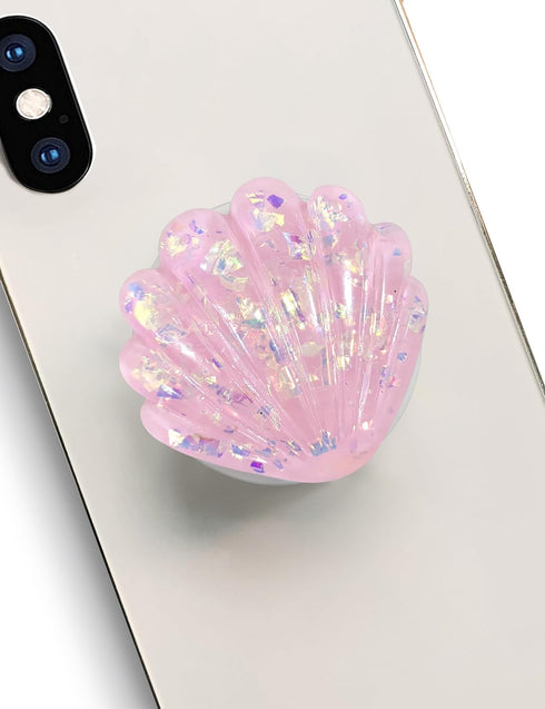 Cute Shell Shape Collapsible Expandable Stand Multi Functional Mobile Phone Grip & Kicktand?Pink?...