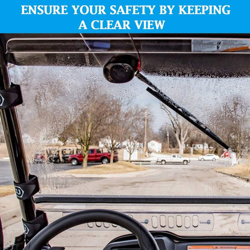 Gekufa UTV Hand Operated Windshield Wiper Manual Wiper with 15.7’’ Wiper Blade Compatible with Polaris Ranger 570 800 900 1000, Polaris RZR 800 90...