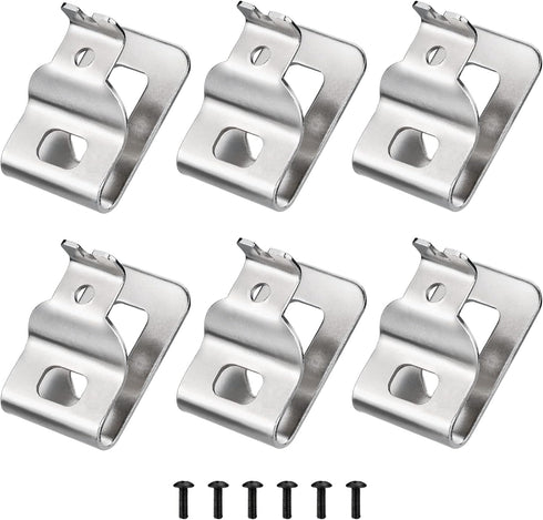 Belt Clips for Dewalt, 6pcs 304 Stainless Steel Drill Tool Clips Hook Kit with Screws for Dewalt N268241 Fit for 20V Power Tools DCD980 DCD985 DCD...