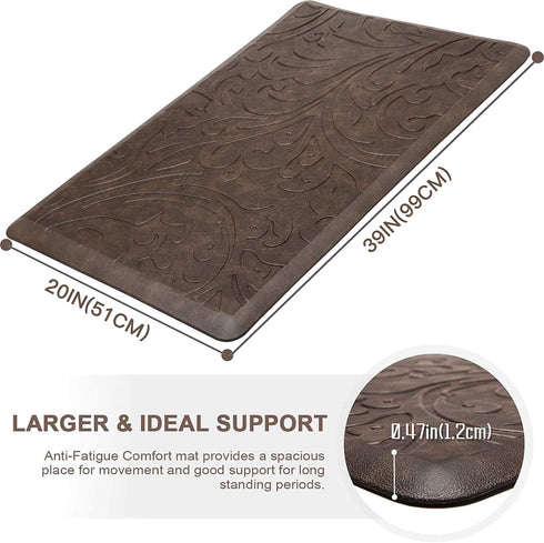 KMAT Kitchen Mat Cushioned Anti-Fatigue Floor Mat Waterproof Non-Slip Standing Mat Ergonomic Comfort Floor Mat Rug for Home,Office,Sink,Laundry,De...