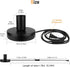 Industrial Table Lamp Base, E26 E27 Lamp Base Without Shade, Mini Short Desk Lamp Exposed Bulb Base, Simple Metal Edison Light Bulb Stand, with 5....