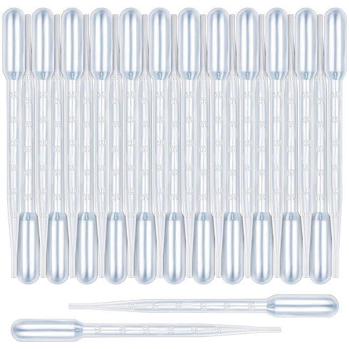 Teenitor 3ML Pipettes Plastic Eye Droppers, 25PCS Plastic Transfer Pipettes for Essential Oils, Dropping Pipettes 3Ml Plastic Dropper Transfer of ...