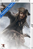 Trends International Disney Pirates of the Caribbean: At World's End - Jack Sparrow Wall Poster, 22.375" x 34", Premium Poster & Clip Bundle...