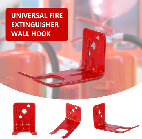 Fire Extinguisher Mounts & Brackets,4 Pack Universal Fire Extinguisher Brackets and Holders, Fire Extinguisher Wall Hook Holder Hanger Max for 5-1...