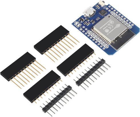 D1 Mini NodeMCU ESP32 ESP-WROOM-32 WLAN WiFi Bluetooth IoT Development Board 5V Compatible for Arduino (3pcs)...